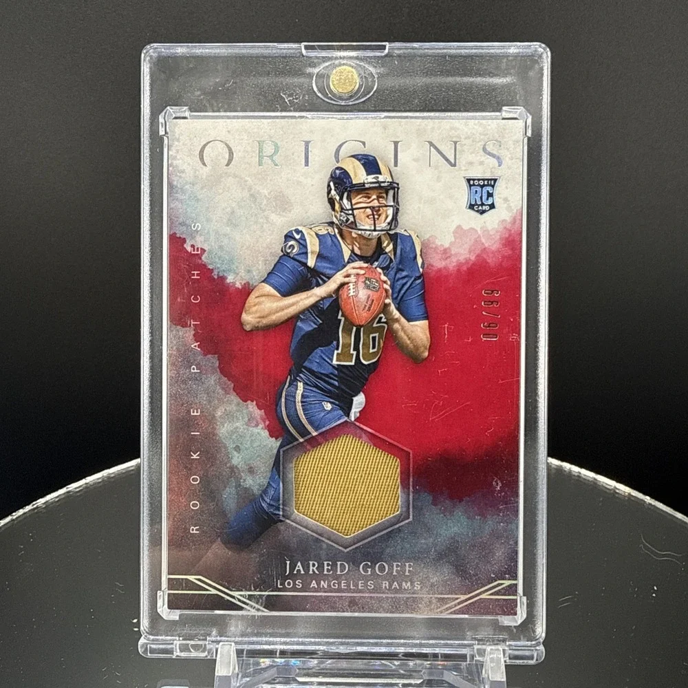 2016 Panini Jared Goff RC Origins Patch Rare /99 Super Nice - Player Worn